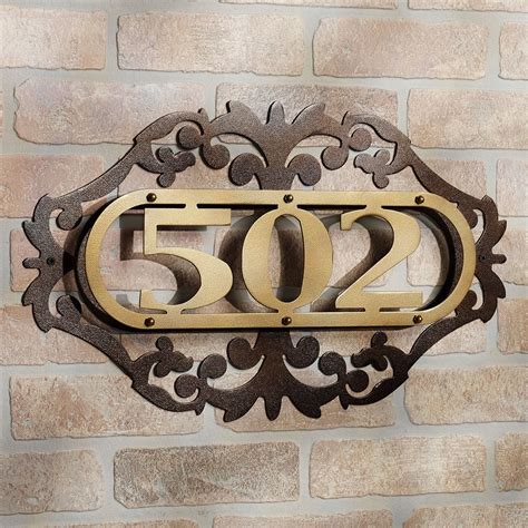 metal outdoor house numbers|decorative metal house numbers.